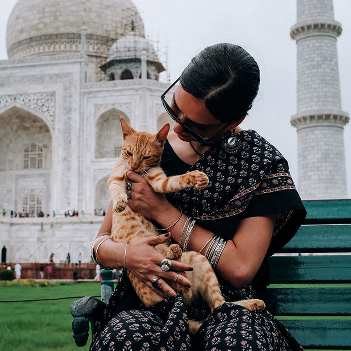 Woman Holding Cat Woman Holding Cat